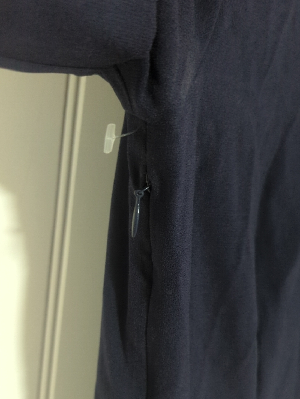 MM.LaFleur Navy Blue Short-Sleeve Wrap Dress - Picture 4 of 5